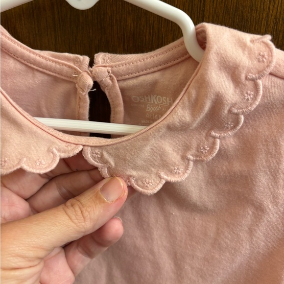 OshKosh B'gosh Light Pink Scalloped Collar Tee - Picture 2 of 5